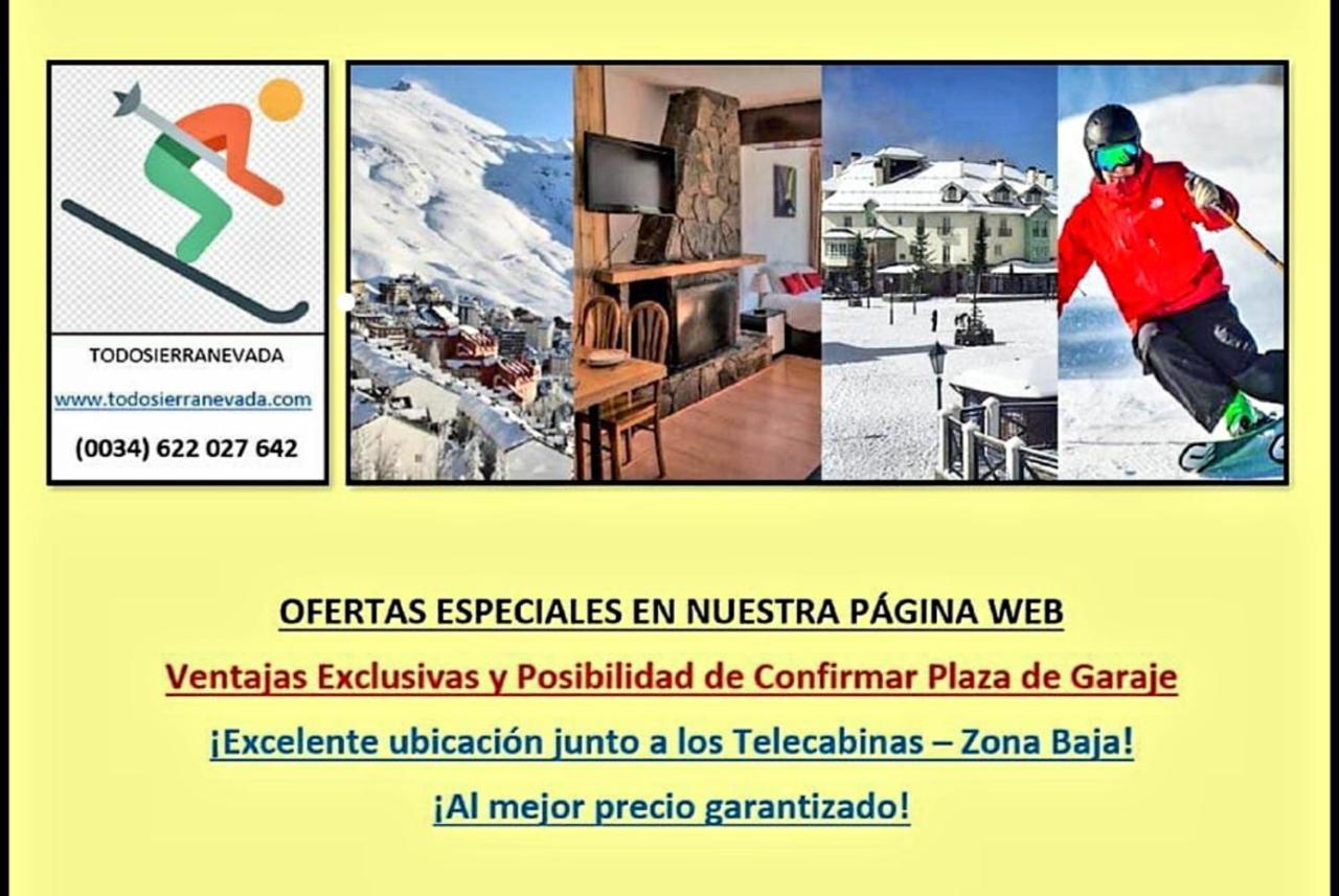Todosierranevada Zona Baja - Edificio Atlas - Vistas A La Montana - Junto A Los Telecabinas Sierra Nevada Luaran gambar